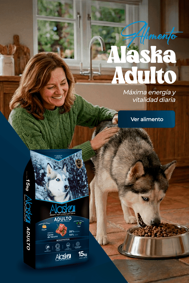 Alimento Alaska Adulto. Máxima energía y vitalidad diaria. Ver alimento.
